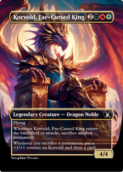 Korvold, Fae-Cursed King - High Quality Altered Art Custom Cards - Image 1