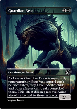 Gaurdian Beast - High Quality Altered Art Custom Cards - Image 1