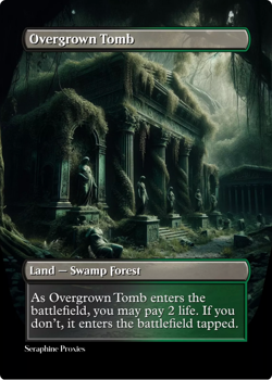 Overgrown Tomb - High Quality Altered Art Custom Cards - Image 1