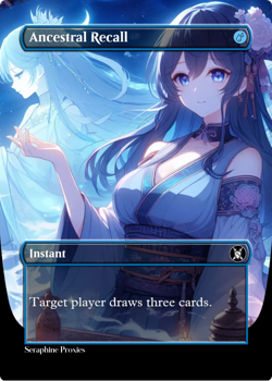 Ancestral Recall - High Quality Altered Art Custom Cards - Image 1
