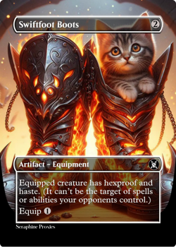 Swiftfoot Boots - High Quality Altered Art Custom Cards - Image 1