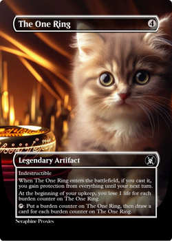 The One Ring - High Quality Altered Art Custom Cards - Image 1