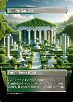 Temple Garden - High Quality Altered Art Custom Cards - Image 1