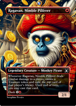 Ragavan, Nimble Pilferer - High Quality Altered Art Custom Cards - Image 1