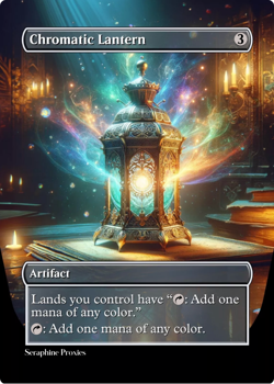 Chromatic Lantern - High Quality Altered Art Custom Cards - Image 1