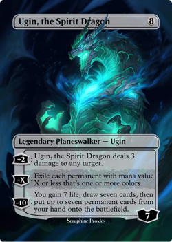 Ugin, the Spirit Dragon - High Quality Altered Art Custom Cards - Image 1