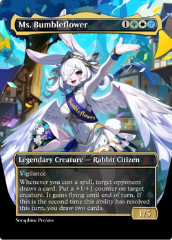 Ms. Bumbleflower - High Quality Altered Art Custom Cards - Image 1