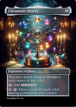 Chromatic Orrery - High Quality Altered Art Custom Cards - Image 1