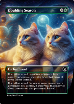 Doubling Season - High Quality Altered Art Custom Cards - Image 1