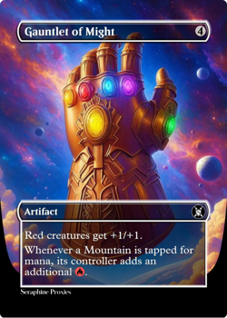Gauntlet of Might - High Quality Altered Art Custom Cards - Image 1