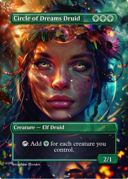 Circle of Dreams Druid - High Quality Altered Art Custom Cards - Image 1