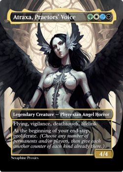 Atraxa, Praetors' Voice - High Quality Altered Art Custom Cards - Image 1