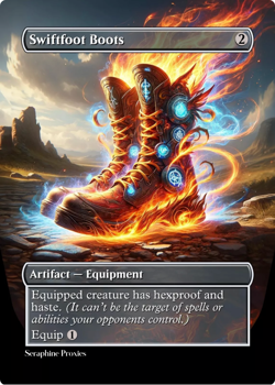 Swiftfoot Boots - High Quality Altered Art Custom Cards - Image 1