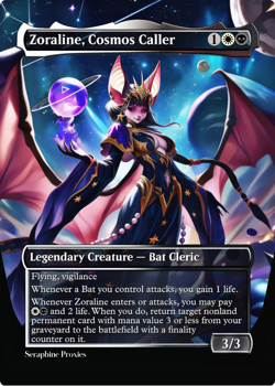 Zoraline, Cosmos Caller - High Quality Altered Art Custom Cards - Image 1