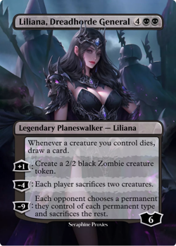 Liliana, Dreadhorde General - High Quality Altered Art Custom Cards - Image 1