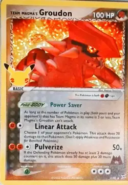 Pokemon | Celebrations: Classic Collection | Team Magma's Groudon | 9/95 | NM Ho - Image 1
