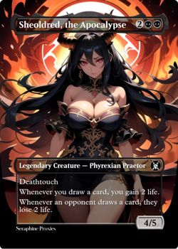 Sheoldred, the Apocalypse - High Quality Altered Art Custom Cards - Image 1