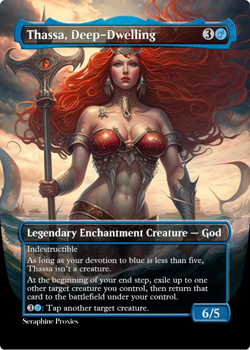 Thassa, Deep-Dwelling - High Quality Altered Art Custom Cards - Image 1