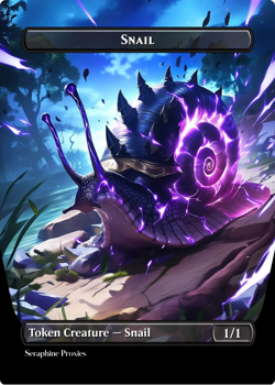 Snail Token - High Quality Altered Art Custom Cards - Image 1
