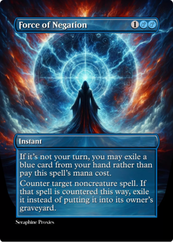 Force of Negation - High Quality Altered Art Custom Cards - Image 1