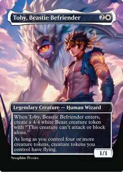 Toby, Beastie Befriender - High Quality Altered Art Custom Cards - Image 1