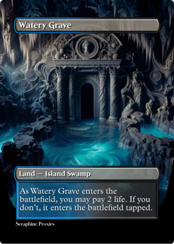 Watery Grave - High Quality Altered Art Custom Cards - Image 1