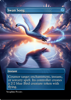 Swan Song - High Quality Altered Art Custom Cards - Image 1