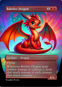 Balefire Dragon - High Quality Altered Art Custom Cards - Image 1