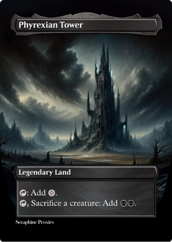 Phyrexian Tower - High Quality Altered Art Custom Cards - Image 1