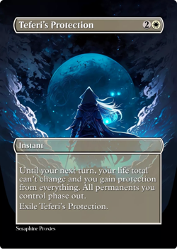Teferi's Protection - High Quality Altered Art Custom Cards - Image 1