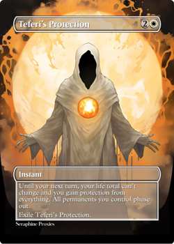 Teferi's Protection - High Quality Altered Art Custom Cards - Image 1