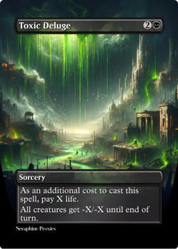 Toxic Deluge - High Quality Altered Art Custom Cards - Image 1