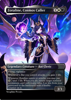 Zoraline, Cosmos Caller - High Quality Altered Art Custom Cards - Image 1