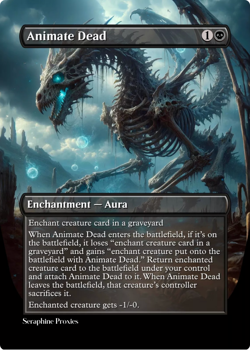 Animate Dead - High Quality Altered Art Custom Cards - Image 1