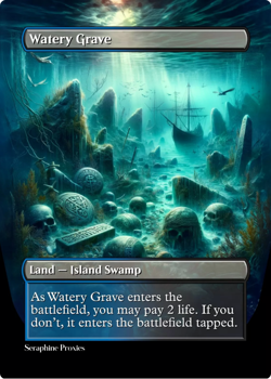 Watery Grave - High Quality Altered Art Custom Cards - Image 1