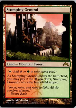 Stomping Ground 247 Rare Gatecrash Magic: The Gathering Lightly Played - Image 1