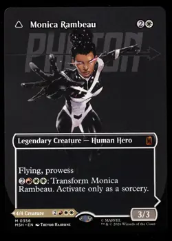 Monica Rambeau Photon 356 BORDERLESS Marvel Super Heroes Magic the Gathering MTG - Image 1