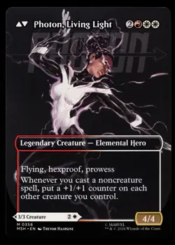 Monica Rambeau Photon 356 BORDERLESS Marvel Super Heroes Magic the Gathering MTG - Image 2