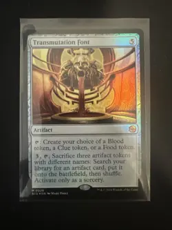Transmutation Font - #028 ( Foil )- The Big Score - Mtg - Image 1