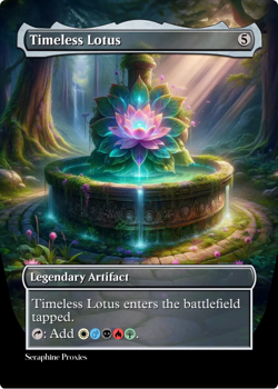 Timeless Lotus - High Quality Altered Art Custom Cards - Image 1