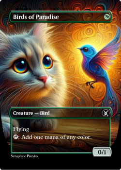 Birds of Paradise - High Quality Altered Art Custom Cards - Image 1