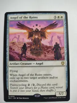Angel of the Ruins 134 R Commander: Bloomburrow Magic: The Gathering Near Mint - Image 1