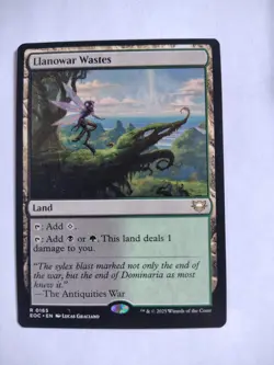 Llanowar Wastes 165 R Commander: Edge of Eternities Magic: The Gathering NM/M - Image 1