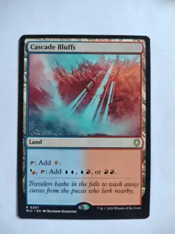 Cascade Bluffs 297 R Commander: Bloomburrow Magic: The Gathering Near Mint - Image 1