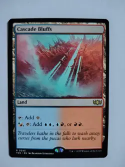 Cascade Bluffs 345 R Commander: Tarkir: Dragonstorm Magic: The Gathering NM/M - Image 1