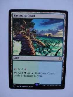 Yavimaya Coast 409 R Commander 2021 Magic: The Gathering Near Mint - Image 1