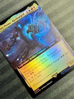 Liberty Prime Recharged Extended Art Foil M 0416 Fallout PIP MTG NM- - Image 3
