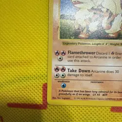 Pokemon TCG Arcanine Base Set, Shadowless Non-holo Card 23/102 MP Condition - Image 5