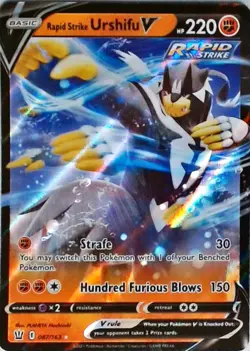 Pokemon | SWSH05: Battle Styles | Rapid Strike Urshifu V | 087/163 | NM - Image 1
