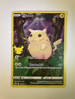Pikachu 005/025 Celebrations 25th Anniversary Promo Pokemon Card Near Mint - Image 1